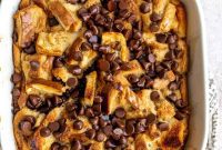 Irresistible Chocolate Chip Bread Pudding