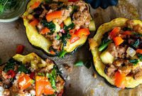 Hearty Sausage-Filled Acorn Squash