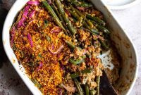 Lightened Up Green Bean Casserole