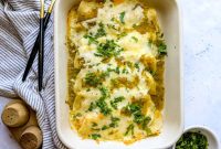 Zesty Green Chile Chicken Enchiladas
