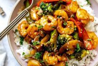 Teriyaki Glazed Shrimp Skillet