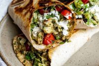 Vibrant Pesto Chicken Wraps