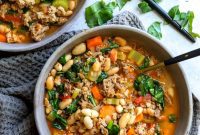 Rustic Tuscan White Bean Stew