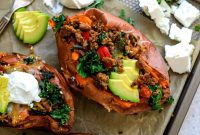 Savory Beef Sweet Potato Boats