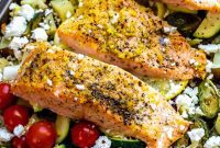 Zesty Sheet Pan Salmon and Roasted Garden Vegetables