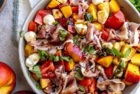 Peaches and Cream Caprese
