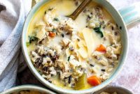 Velvety Chicken Wild Rice Soup
