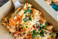 Creamy White Chicken Enchiladas
