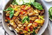 Fragrant Thai Basil Chicken Fried Rice