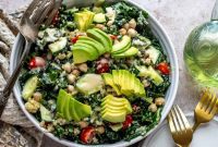 Vibrant Kale and Chickpea Salad
