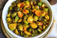 Glazed Honey Sriracha Brussels Sprouts