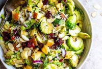 Golden Roasted Brussels Sprout Salad
