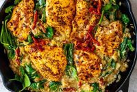 Quick One-Pan Chicken and Orzo Dinner