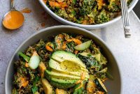Vibrant Kale with Smoky Red Pepper Dressing
