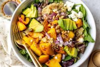Juicy Peach and Tangy Feta Salad