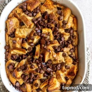 Chocolate Chip Bread Pudding