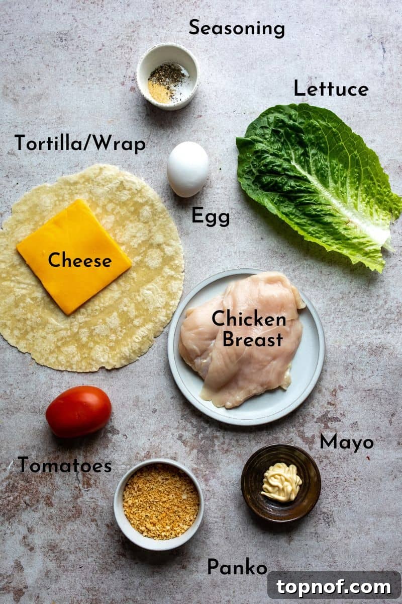 Crispy Chicken Delight 3 A vibrant display of fresh ingredients on a kitchen counter, neatly arranged in bowls and ready for cooking. Includes chicken, eggs, various spices, and a range of colorful vegetables.