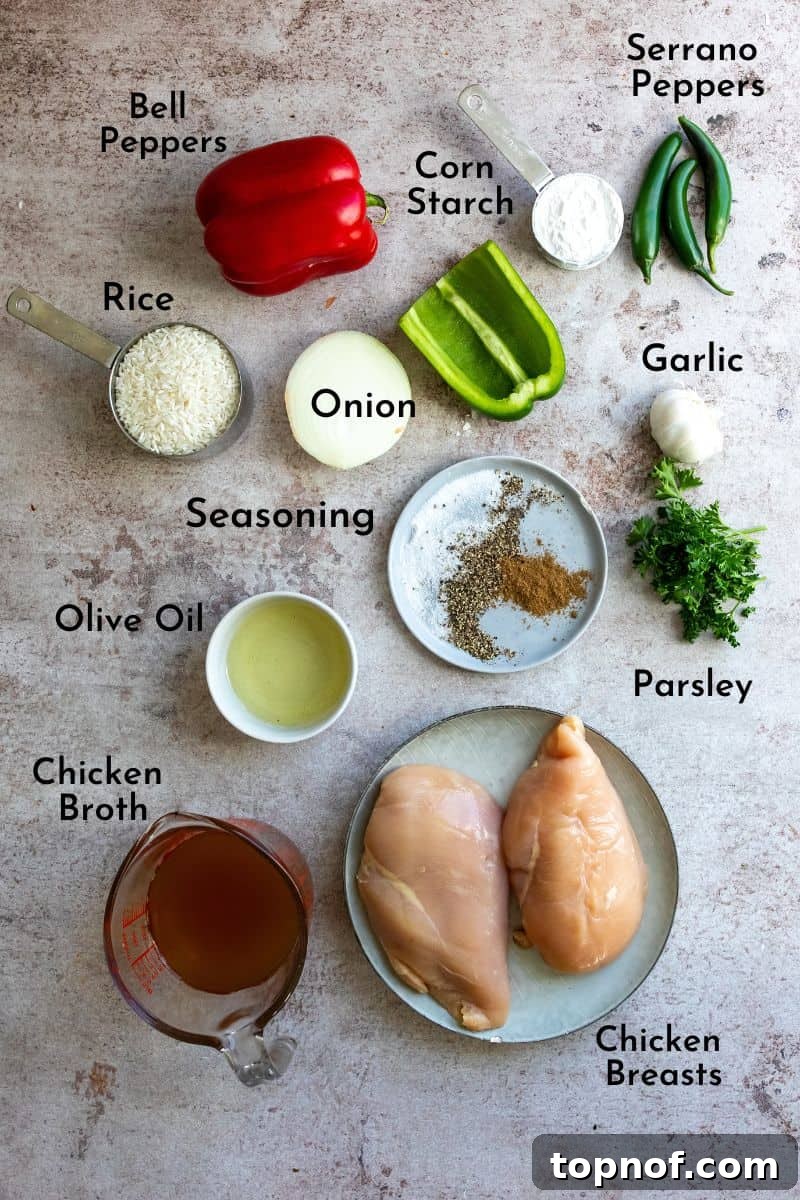 Crispy Salt and Pepper Chicken Bites 3 Ingredients needed to make this dish in small bowls and with fresh produce.