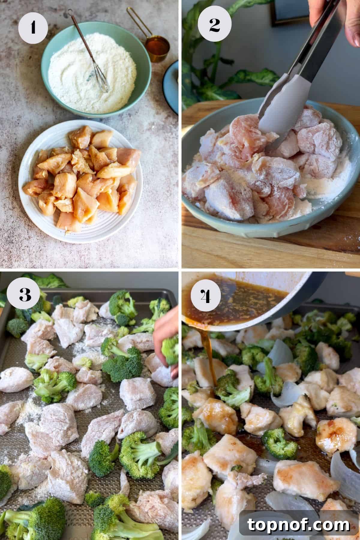One-Pan Honey Butter Glazed Chicken 4 Steps to make this chicken on bowls and on a sheet pan with chopped broccoli.
