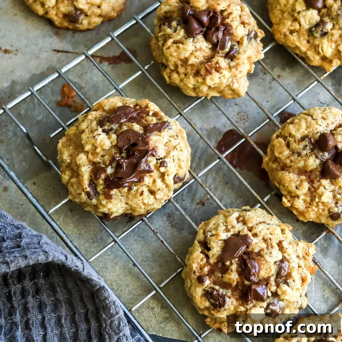 Espresso Bliss Bites 6 Cookies on a cooling rack with chocolate.