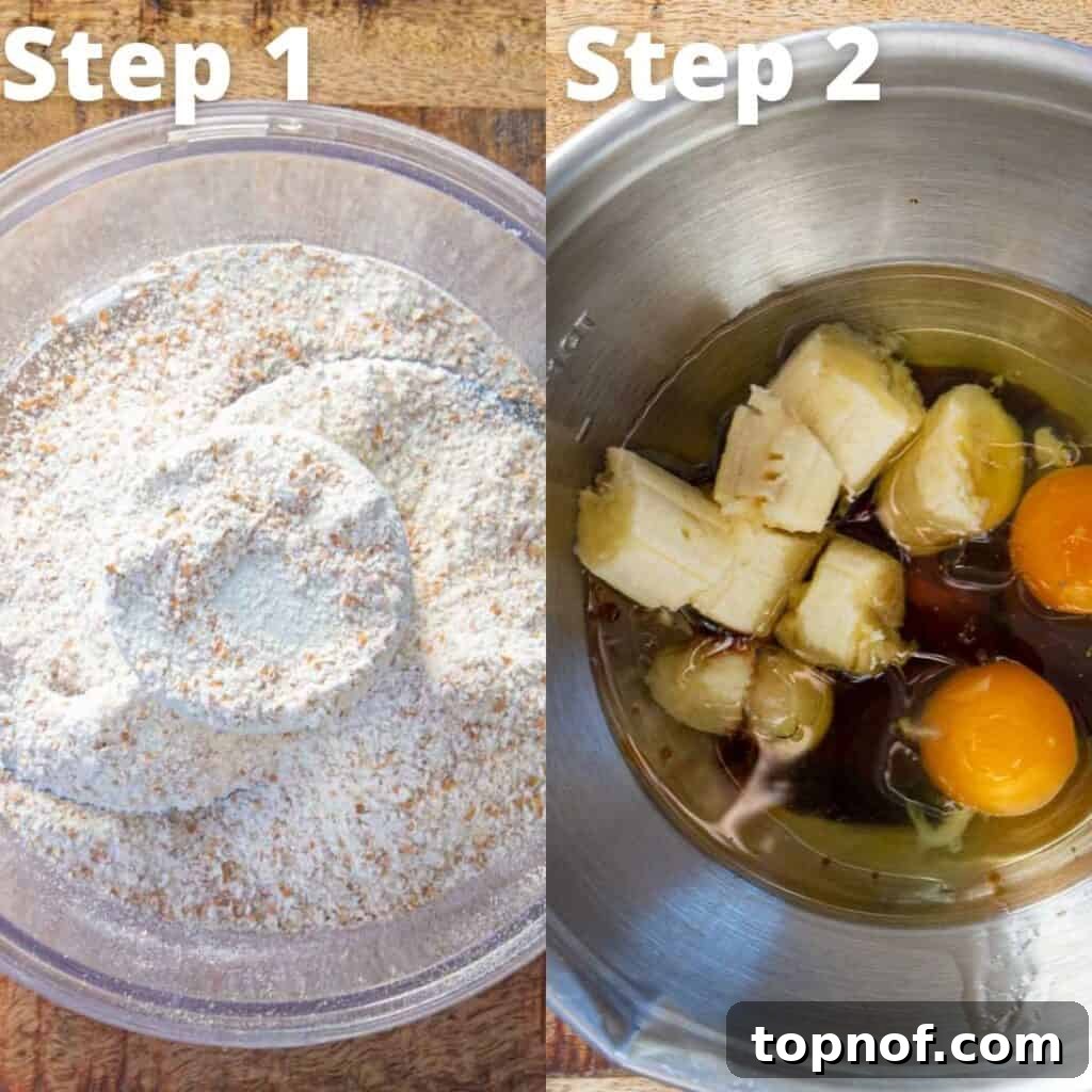Wholesome Oat Brownies 4 Initial steps for making Gluten-Free Brownies: preparing ingredients.