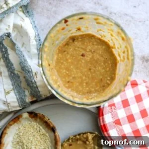 Savory Toasted Sesame Drizzle 6 Jar with creamy roasted sesame dressing.