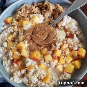 Peach Pie Overnight Oats