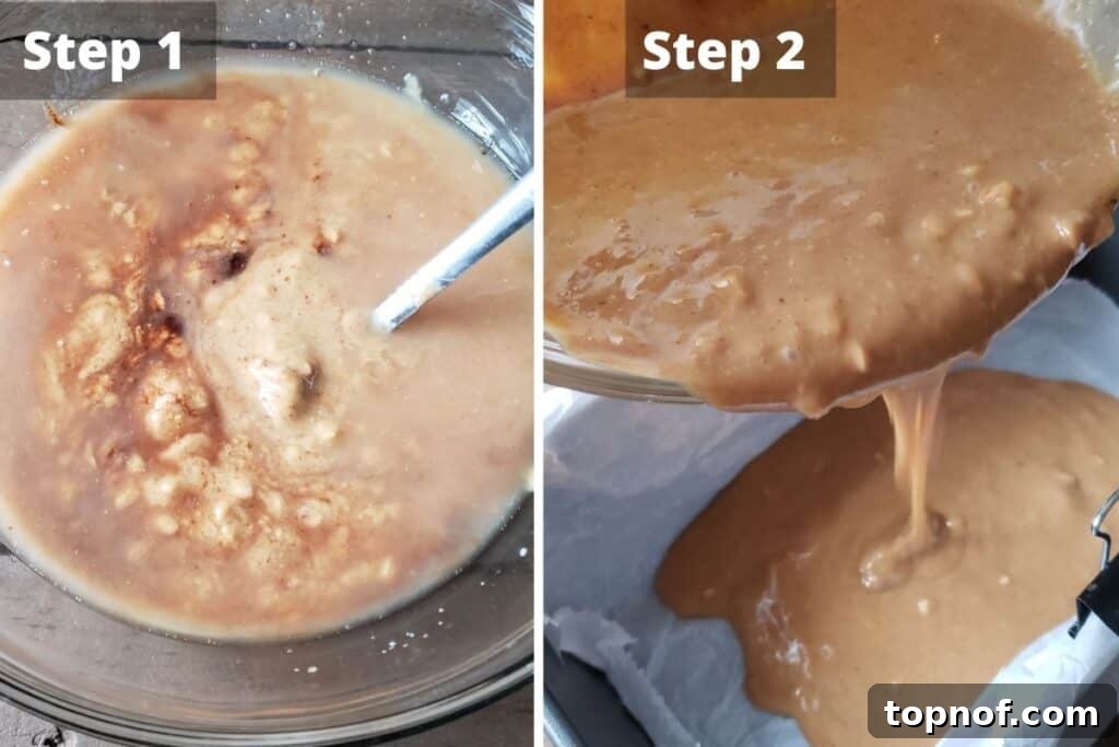 No-Bake 4-Ingredient Peanut Butter Fudge 4 Steps for making easy peanut butter fudge: mixing ingredients and pouring into pan.
