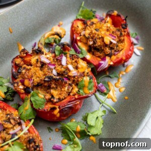 Vegetarian Stuffed Buffalo Peppers