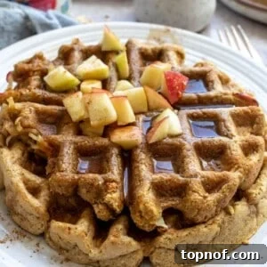 Apple Waffles, golden and delicious, ready for a cozy breakfast.