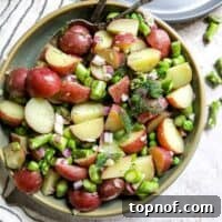 Vinegar based mustard potato salad recipe image