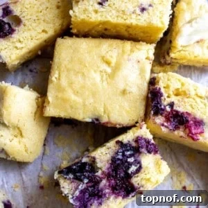 Close up shot of vegan cornbread
