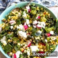 Roasted Corn Salad With Poblano Peppers
