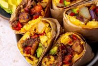 Steak and Egg Breakfast Burritos Recipe